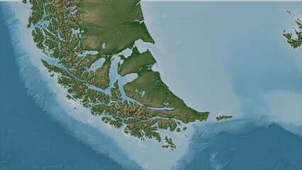 Tierra del Fuego Island. Chile, Argentina. Physical © zelwanka