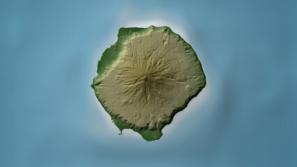 Tristan da Cunha Island. Saint Helena, Ascension and Tristan da Cunha. Physical © zelwanka