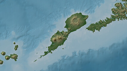 Umnak Island. United States. Physical © zelwanka