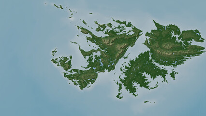West Falkland Island. Falkland Islands. Physical © zelwanka