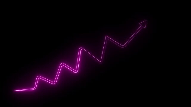 Set of Animated Hand Drawn Doodle Arrows. Arrow sketch handmade doodle swipe up symbusiness growth arrow and graph chart, Business line arrow.bol sign isolated on green screen background, 