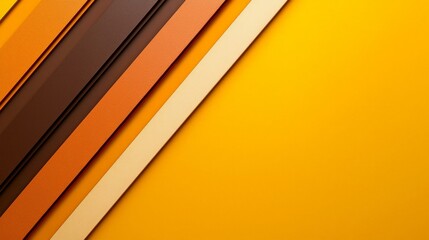Warm yellow and earthy brown diagonal stripes with a smooth finish, retro-inspired color resurgence