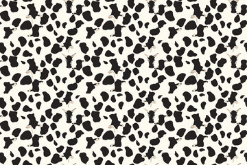 Obraz premium cow spot background pattern . seamless texture pattern. abstract background