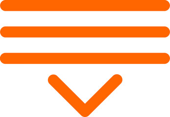 Obraz premium Pull down Menu icon outline