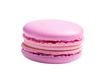 a pink and white macaroon