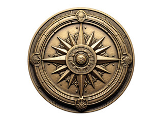 Fototapeta premium a circular gold object with a star in center