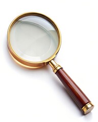Classic Magnifying Glass Isolated on White Background