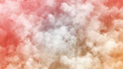 Obraz premium Abstract Watercolor Background with Pink White and Brown Clouds