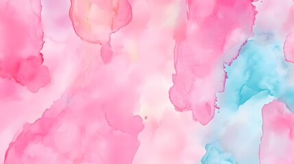 Fototapeta premium Abstract Watercolor Background with Pink and Blue Hues