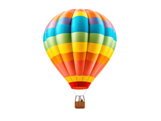 a colorful hot air balloon