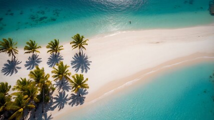 Aerial View of a Tropical Paradise
