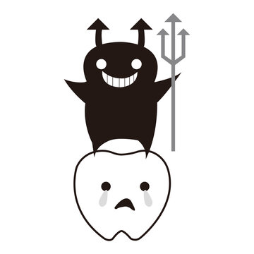 recommend clip art: 歯のばい菌