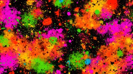 Fototapeta premium Abstract Neon Splatter Background