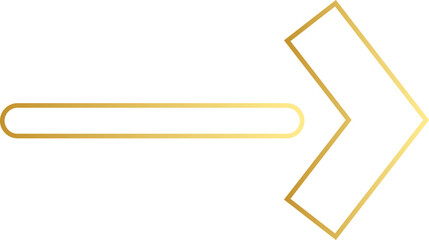 Gold Arrow Outline