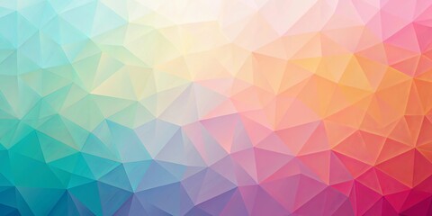 Obraz premium Abstract Low Poly Gradient Background with Pastel Hues