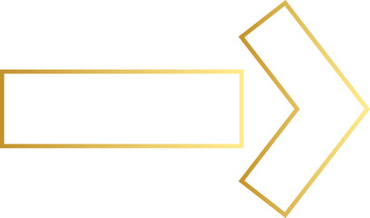 Gold Arrow Outline