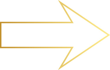 Gold Arrow Outline
