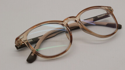 New glasses are brown