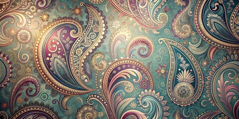 Swirling Patterns in Gilded Hues, a Tapestry of Timeless Elegance © Kukar Studio