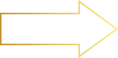 Gold Arrow Outline