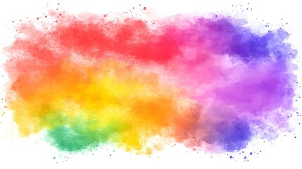 Obraz premium Abstract Rainbow Watercolor Background Colorful Texture Design Element