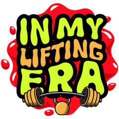 workout quotes cartoon sticker illustration