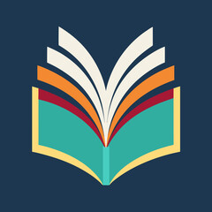 An Open Book Vector Illustration Capturing the Essence of Knowledge and Adventure
