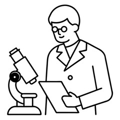 A Researcher With A Vector Illustration Showcasing Oceanographic Discoveries
