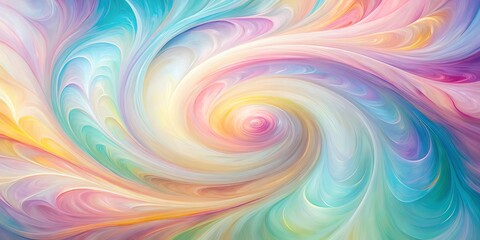 Obraz premium Abstract Swirls of Color, Spiraling Towards the Center