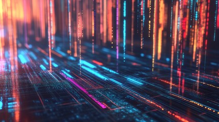 Abstract digital data stream.