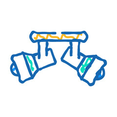 interior lamp ceiling doodle icon sketch vector. interior lamp ceiling sign. isolated symbol illustration