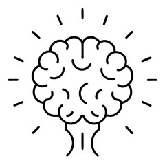 A Detailed Brain Illustration Capturing the Intricacies of Human Thought in Vibrant Vector Art
