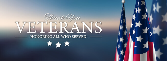 Thank You Veterans USA Background Veterans Day