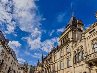 Street view of Luxembourg City, Luxembourg
