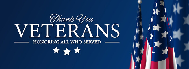 Thank You Veterans USA Background Veterans Day