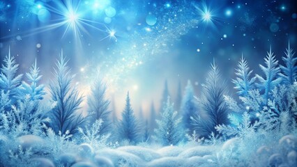 Enchanted Winter Forest, Glittering with Frost and Magic