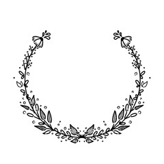 abstract floral frame