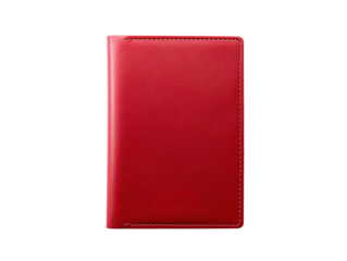 a red leather passport cover