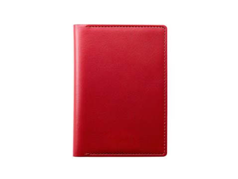 a red leather passport cover