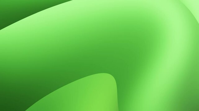 Vibrant green abstract modern organic background with smooth gradients and flowing curves