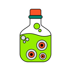 Eye Potion Icon Illustration