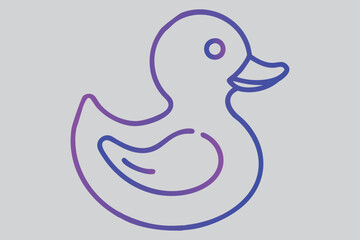 Cute duck vector illustration 