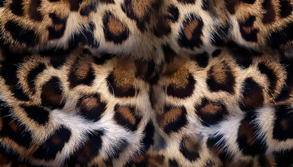 Wild Elegance: Seamless Leopard Fur Pattern Design"