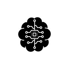 GPU icon. Circuit board icon. simple illustration of graphics card GPU. Personal computer component icon