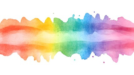 Obraz premium Abstract Rainbow Watercolor Background