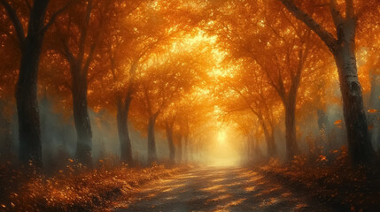 Obraz premium Autumn Mood. beautiful mystical fantasy artwork