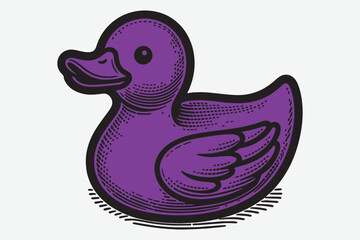 Cute duck vector illustration 