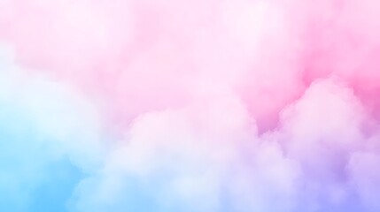 Soft Pastel Pink and Blue Cloud Abstract Background