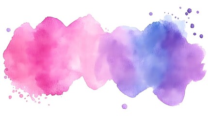 Obraz premium Abstract Watercolor Background Pink Purple Blue Splatter