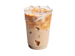 a glass of iced coffee